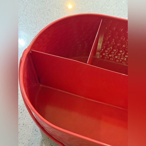 Hammered Metal Coral Kitchen Utensil Holder - Picture 4 of 11